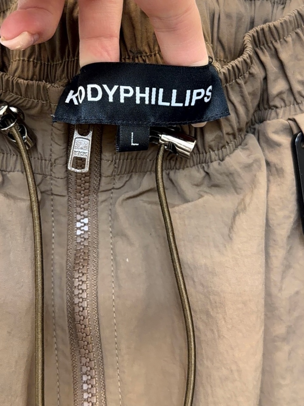 Kody Phillips Parachute Pants in Tan Size L - Picture 3 of 6